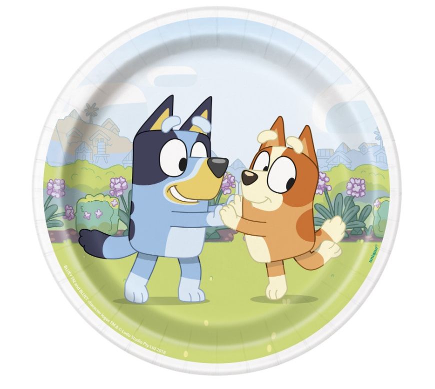 Bluey Small Plates 7" 8ct