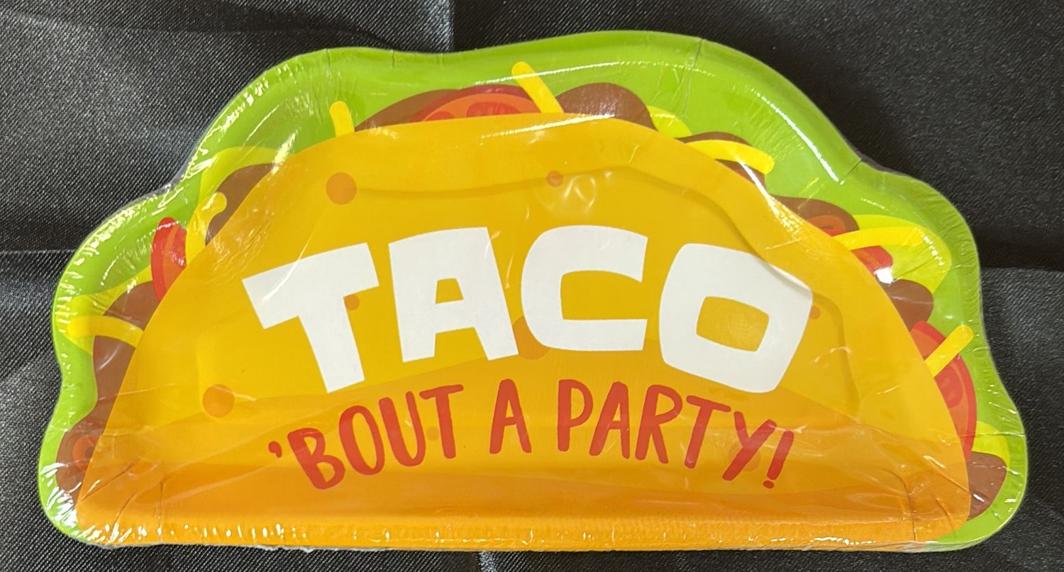 PAPER PLATES SMALL TACO
