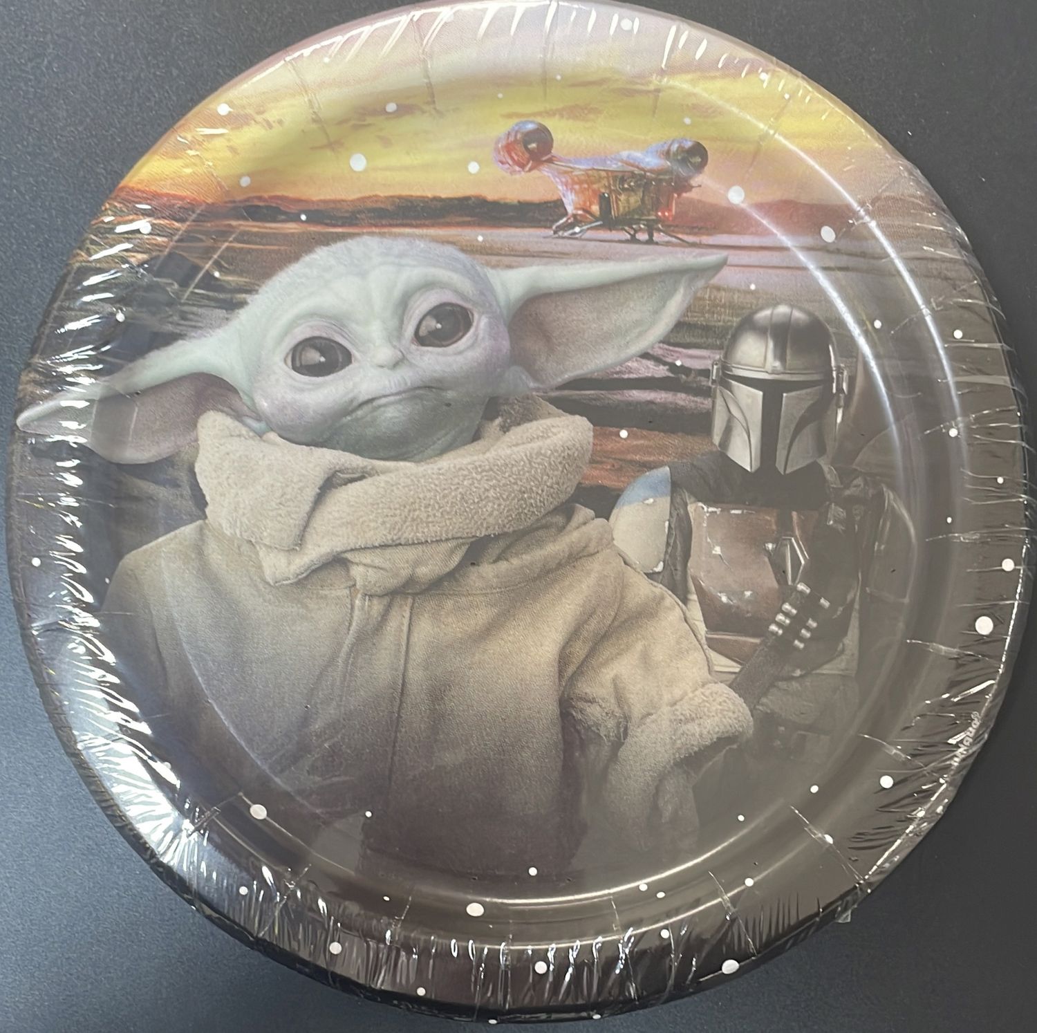 PAPER PLATE SMALL STAR WARS THE CHILD
