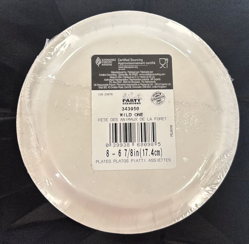 Paper Plate Small Wild One