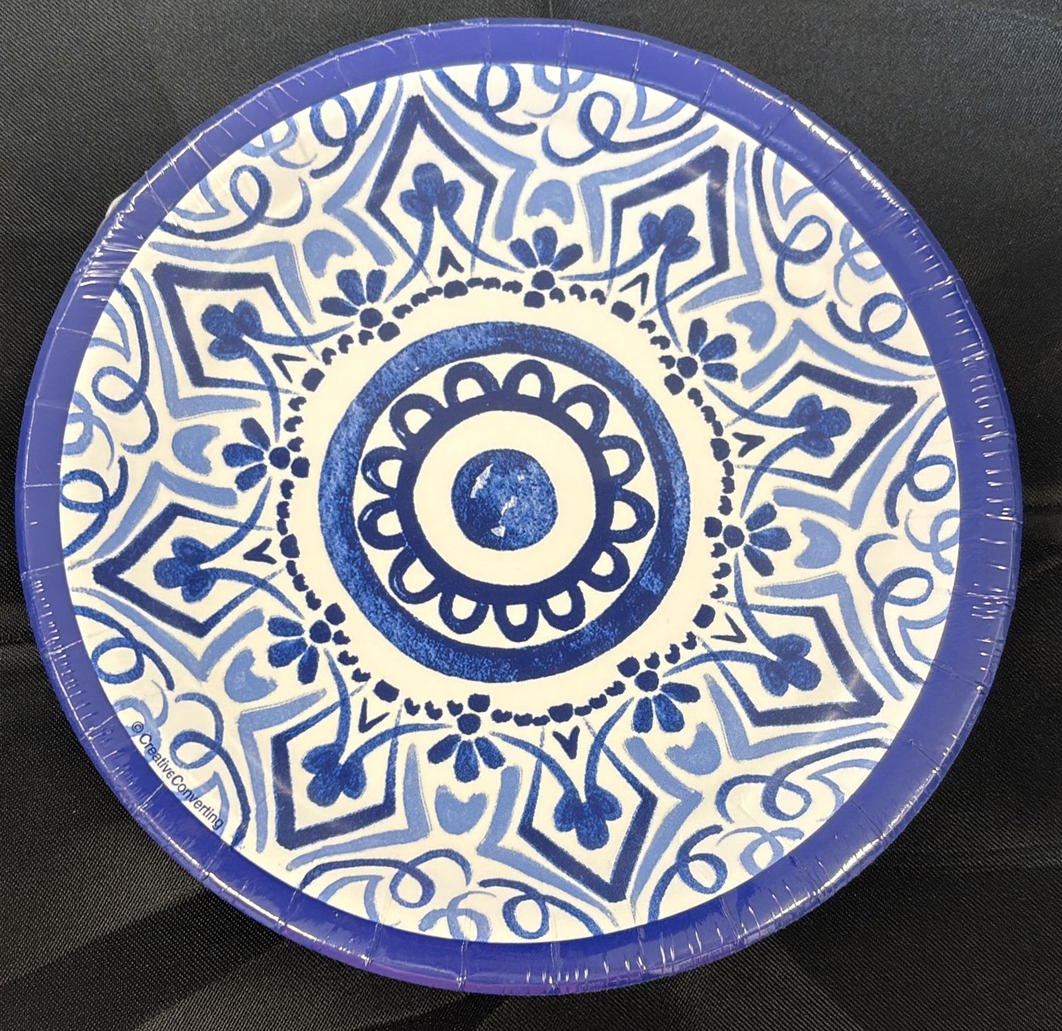 PAPER PLATE SMALL BLUE WILLOW
