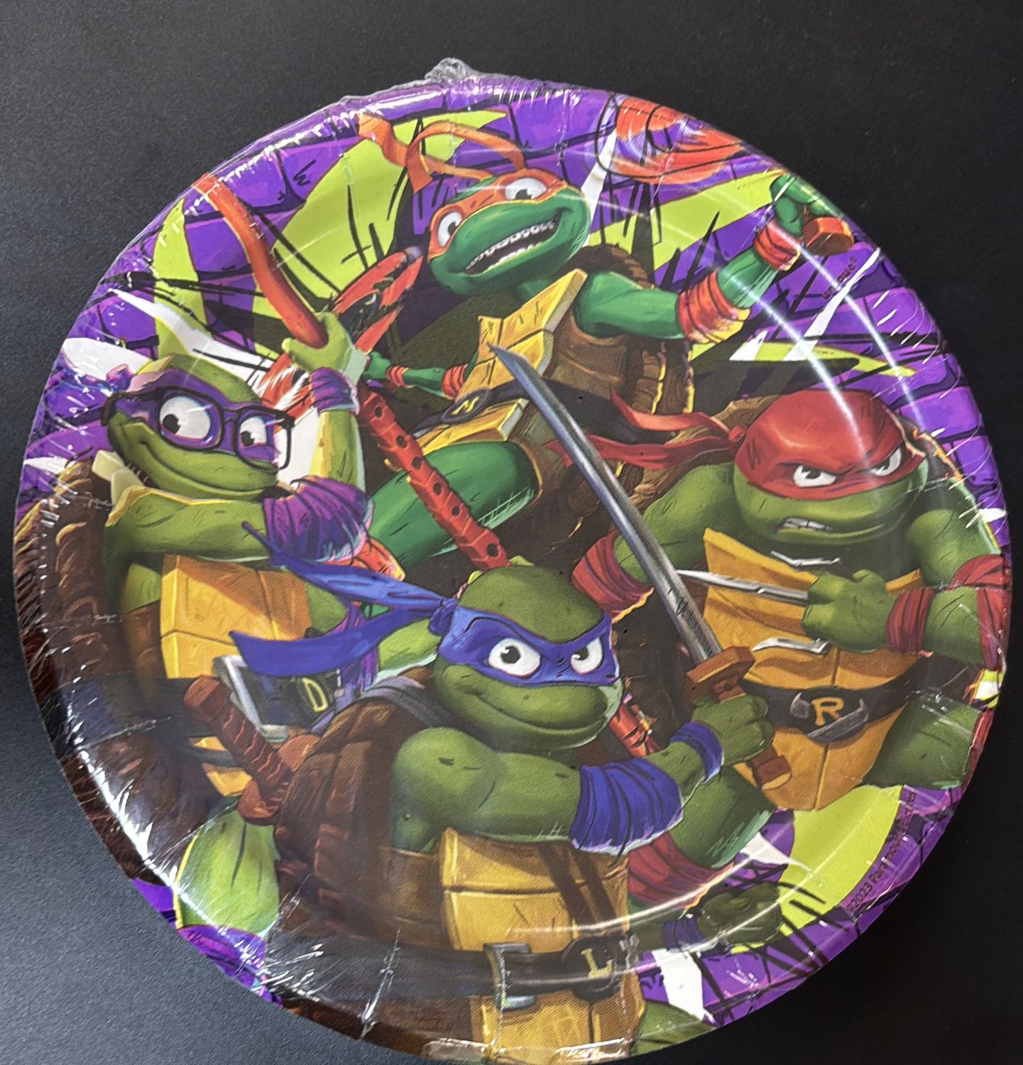 PAPER PLATE SMALL NINJA TURTLES