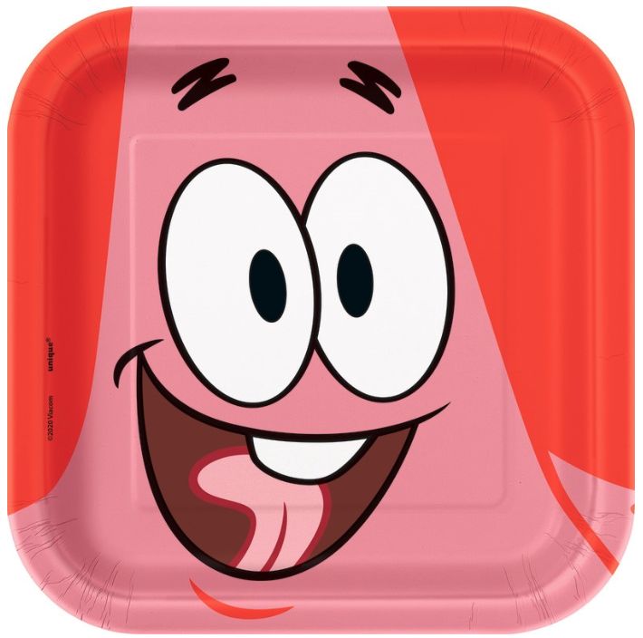 Paper Plate Small Spongebob 7" 8Ct