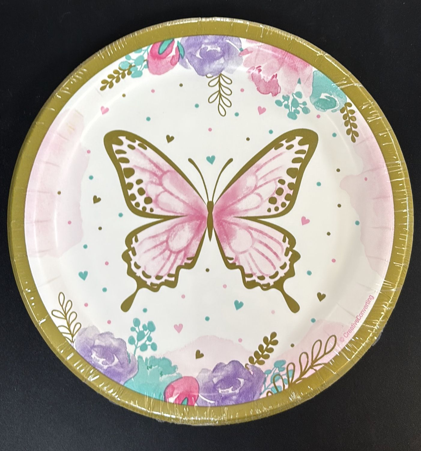PAPER PLATE SMALL BUTTERFLY SHIMMER