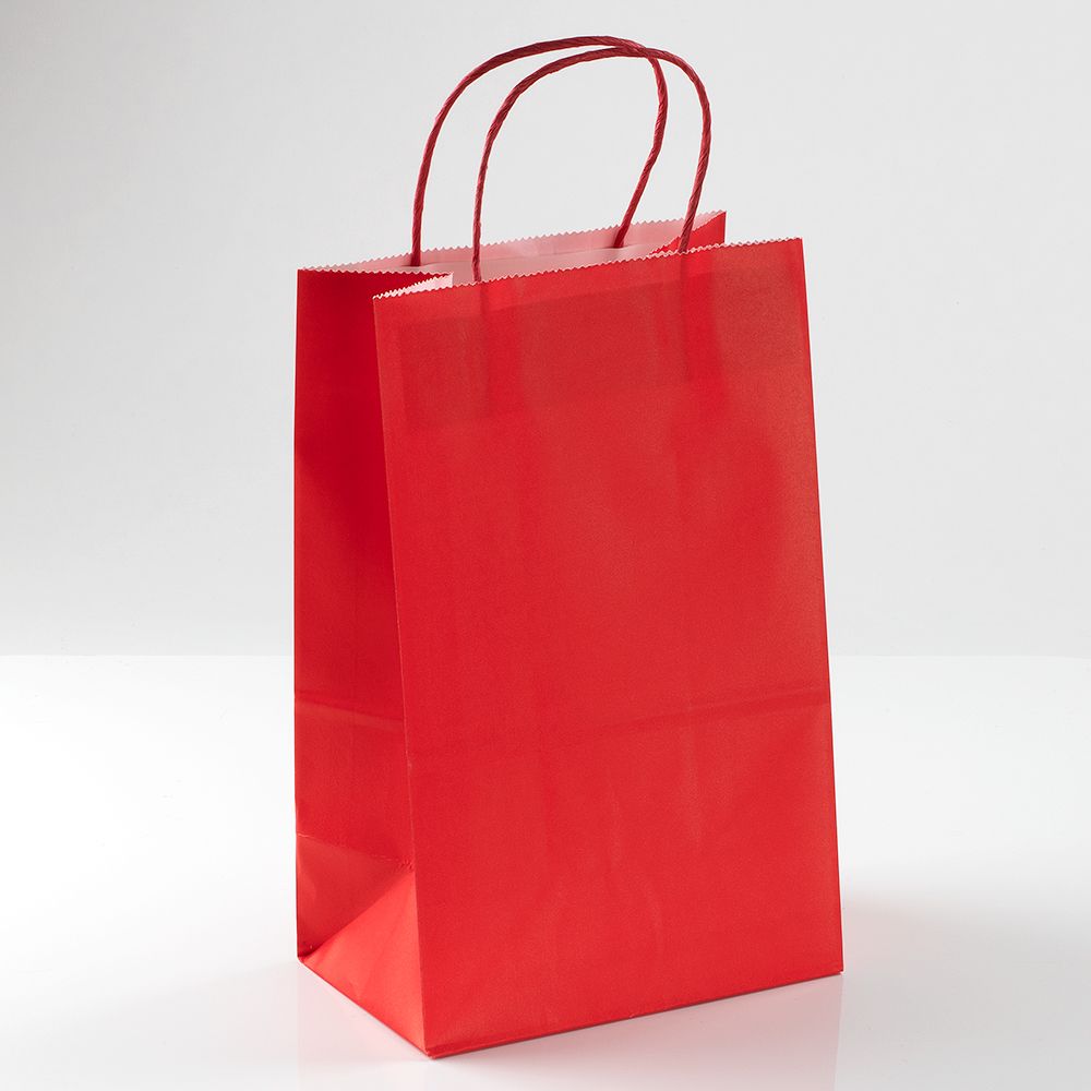 Red Paper Tote 8Ct 7X11