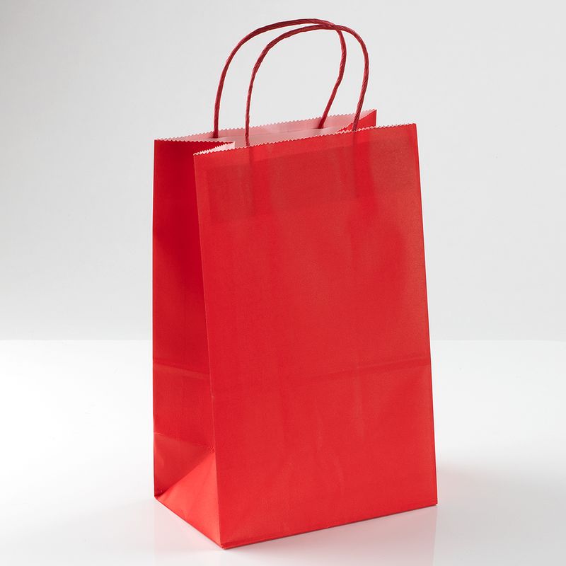 Red Paper Tote 8Ct 7X11