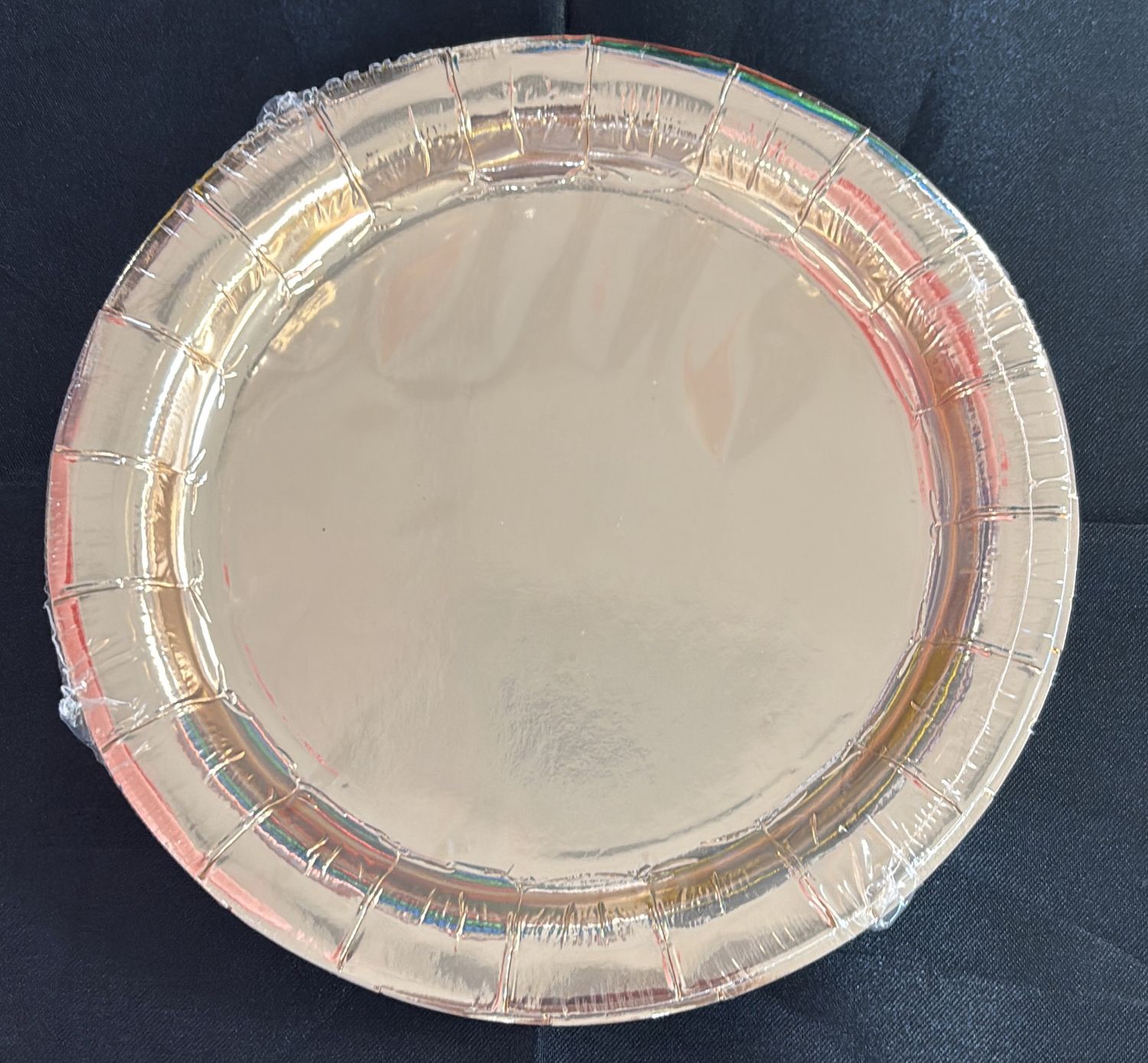 PAPER PLATES SMALL ROSE GOLD