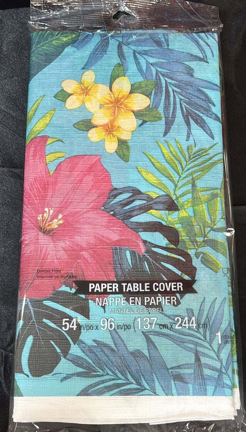 PAPER TABLECOVER TROPICAL