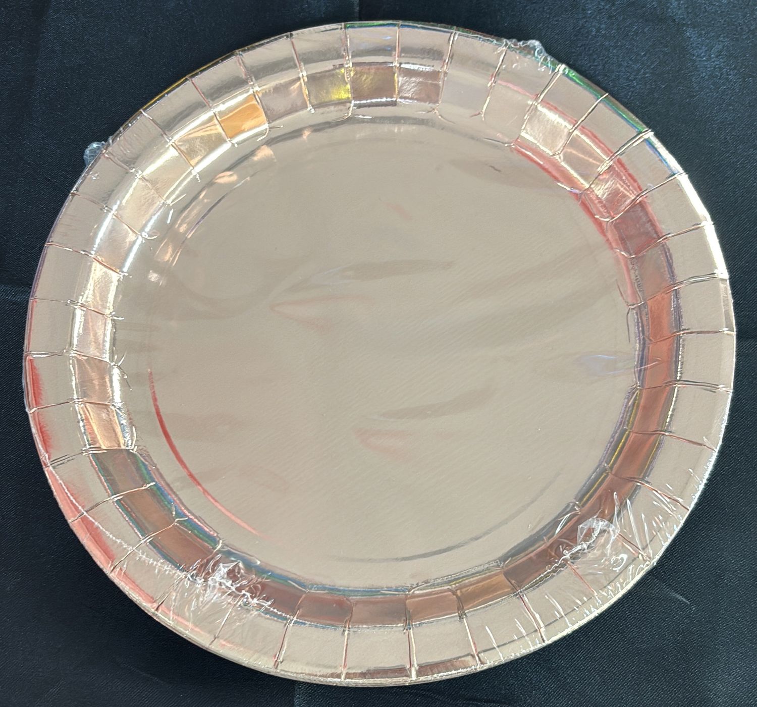 PAPER PLATES LARGE ROSE GOLD