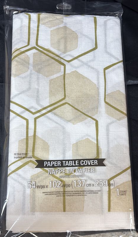 PAPER TABLECOVER HONEYCOMB
