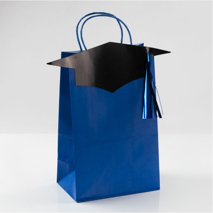 ROYAL BLUE PAPER TOTE 8CT 7X11