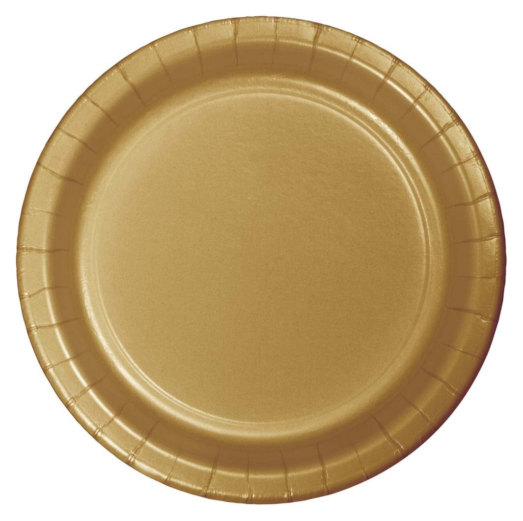 GLITTERING GOLD SMALL PLATE 24CT