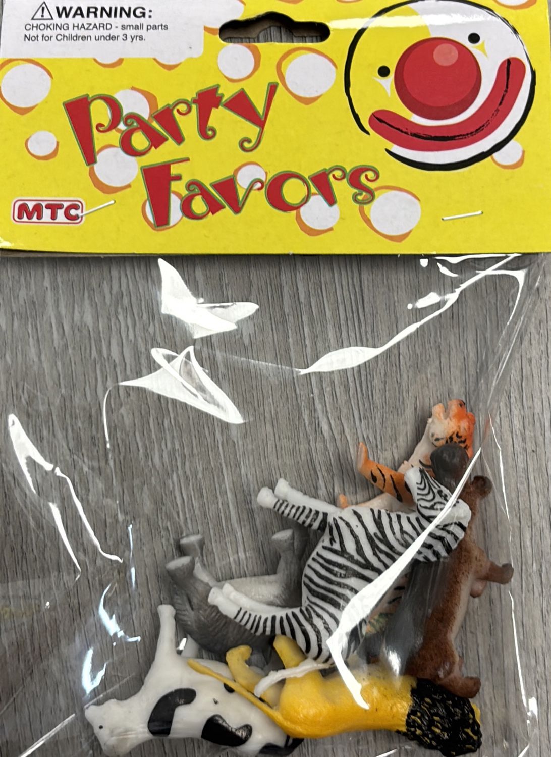 PARTY FAVOR SAFARI ANIMALS