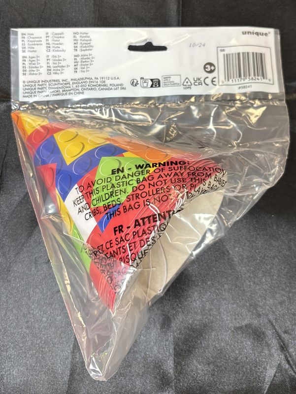 Building Blocks Party Hat