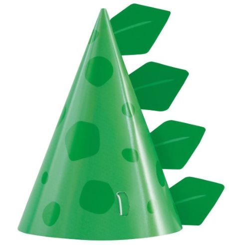 BLUE &amp; GREEN DINOS PARTY HAT