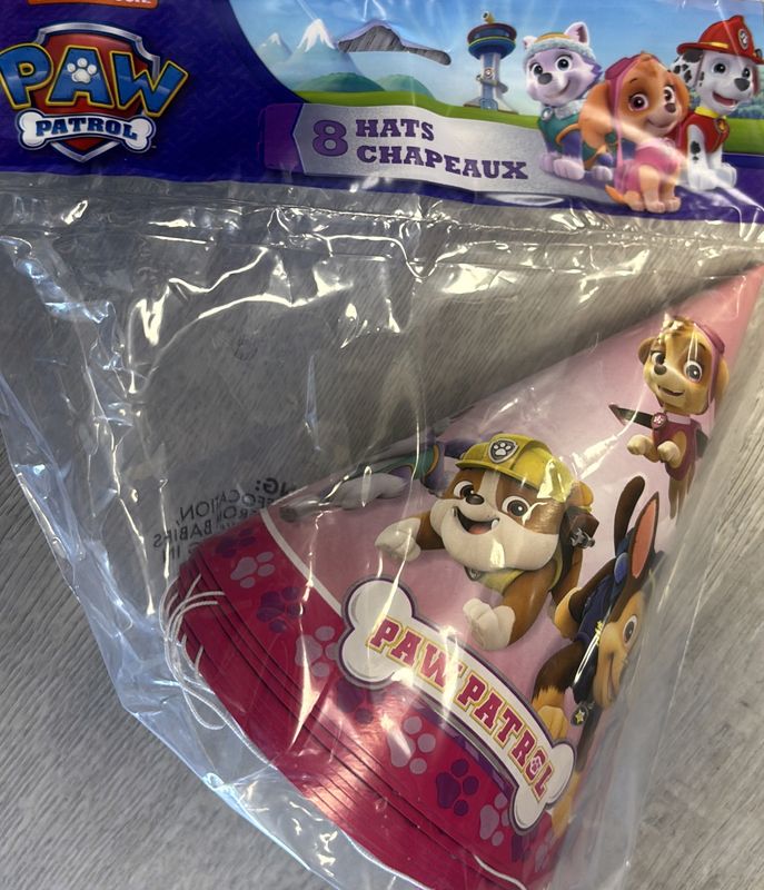 PAW PATROL PINK PARTY HAT