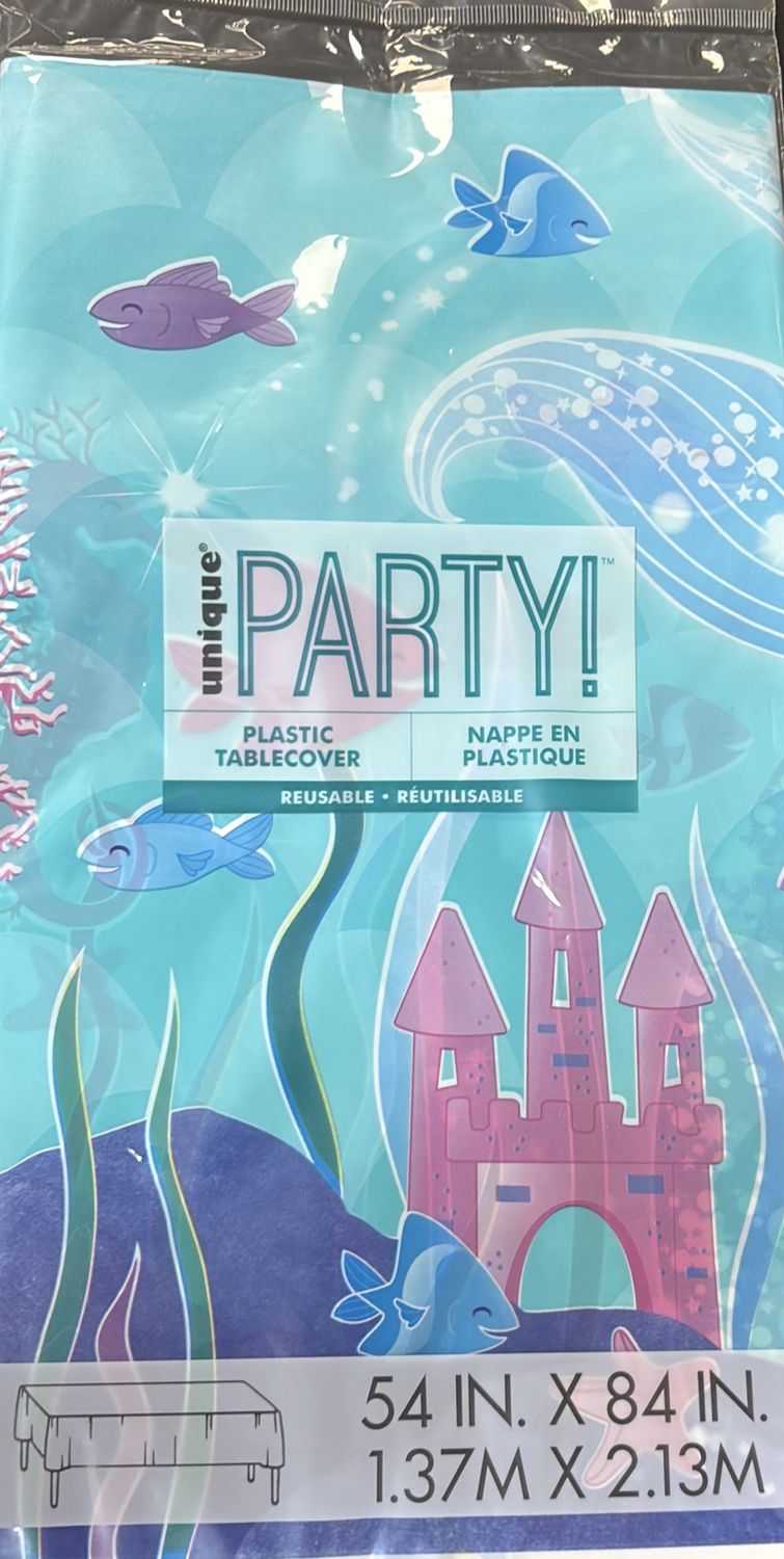 PLASTIC TABLECOVER MERMAID