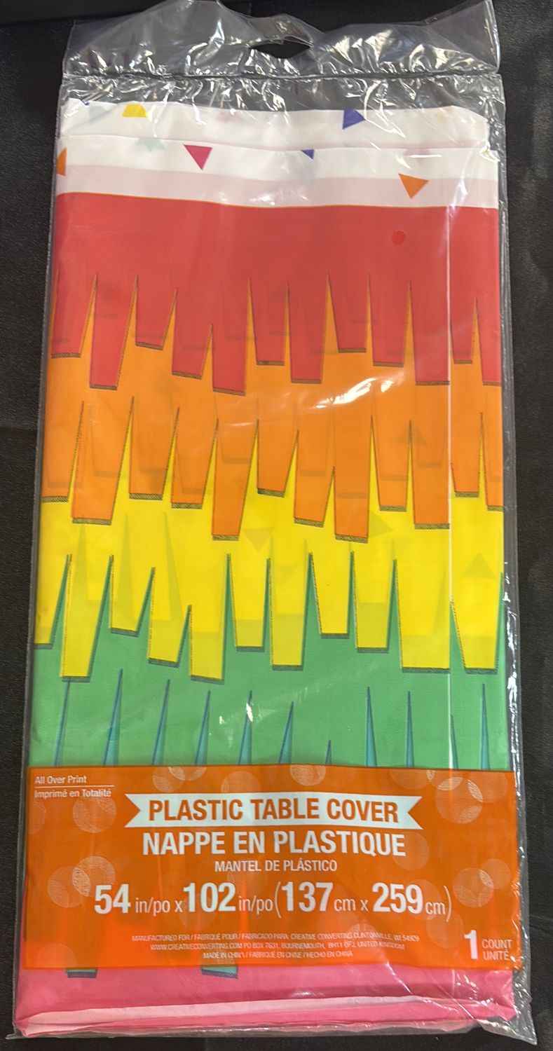 PLASTIC TABLECLOTH FIESTA FUN TACO