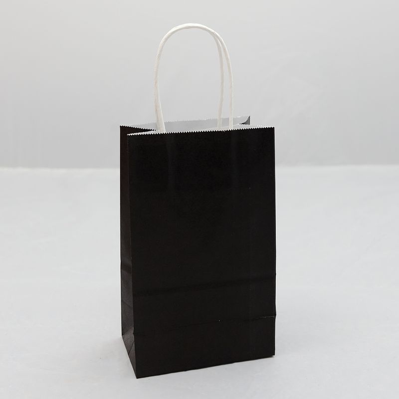 Black Paper Tote 10Ct 5.25X8.25