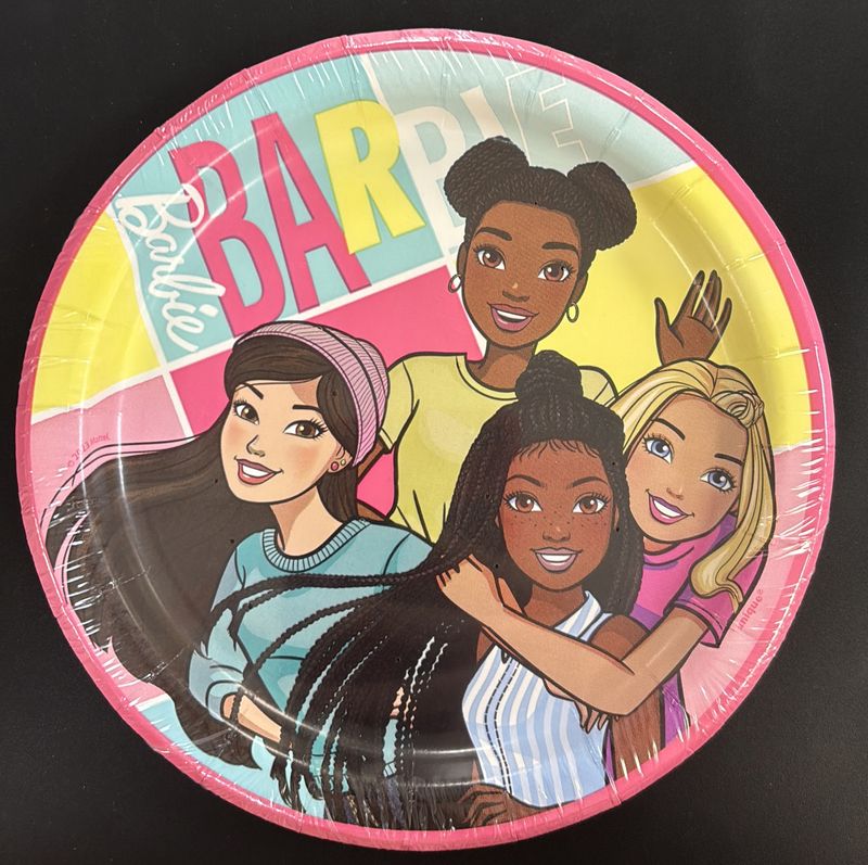 Paper Plates Small Barbie