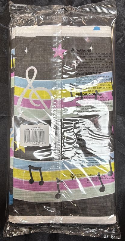 Birthday Beats Paper Table Cover