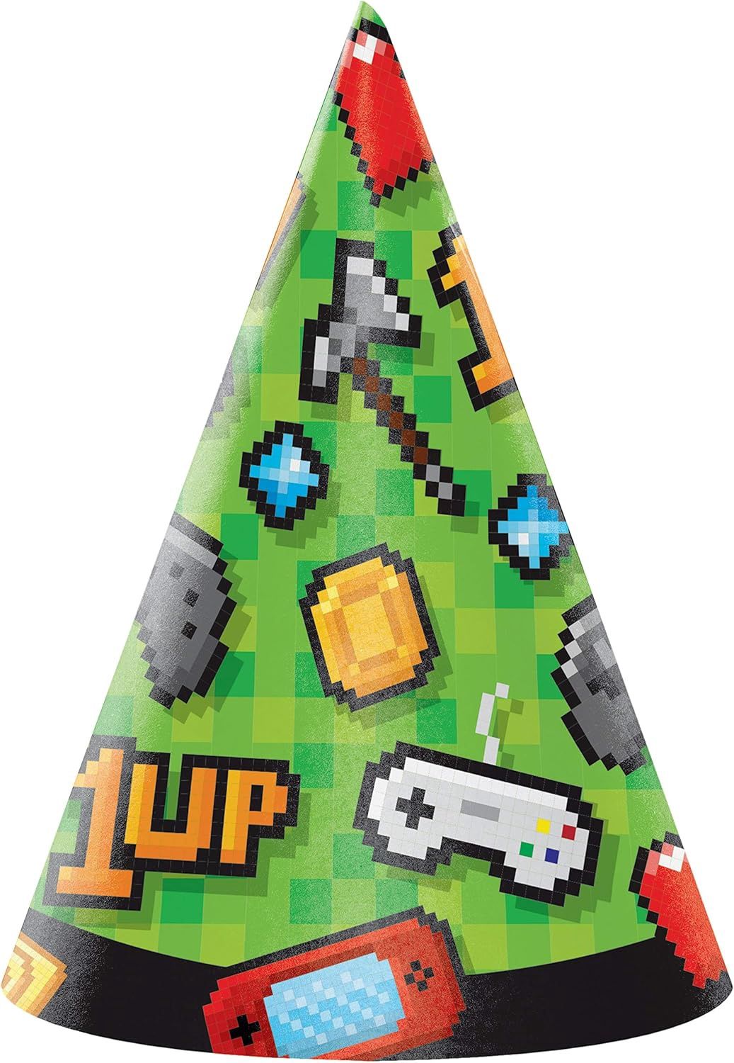 PARTY HATS GAMING PARTY 8CT