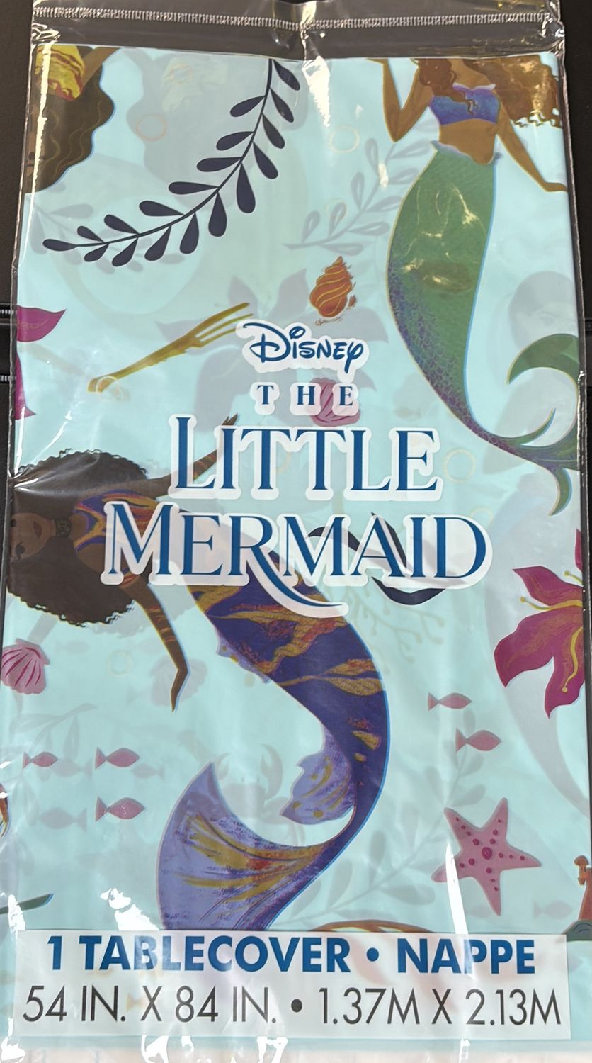 PLASTIC TABLECOVER LITTLE MERMAID