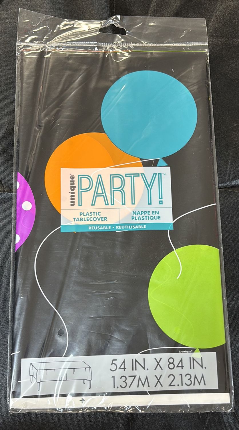 BIRTHDAY CHEER PLASTIC TABLECOVER
