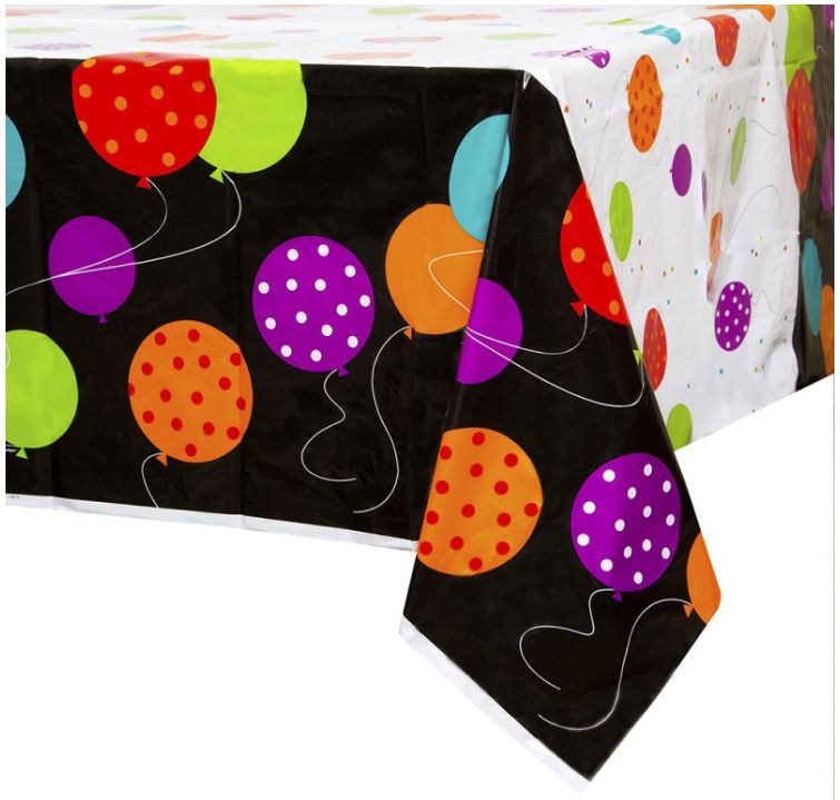 BIRTHDAY CHEER PLASTIC TABLE COVER