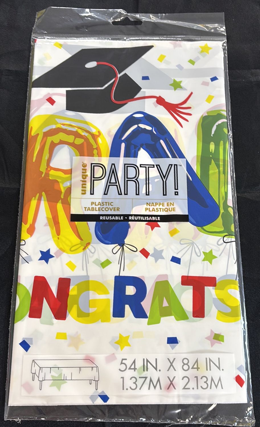 LETTER BALLOON GRAD TABLE COVER