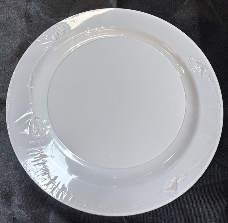 Plastic Plate Large Rose Gold Trim