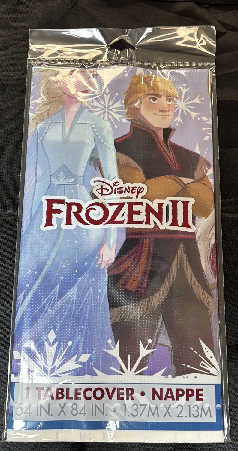 PLASTIC TABLECOVER FROZEN