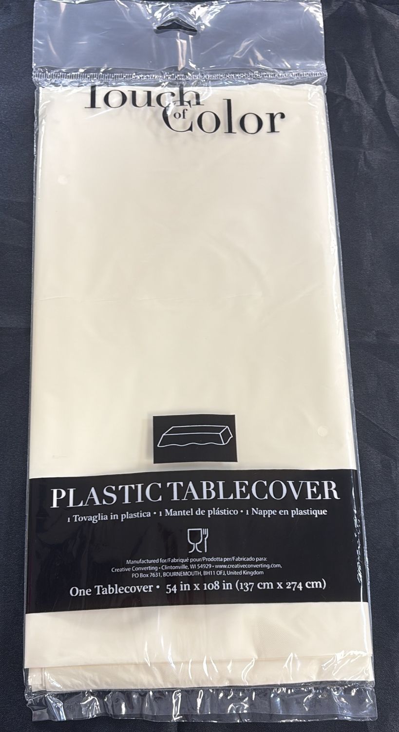IVORY TABLE COVER
