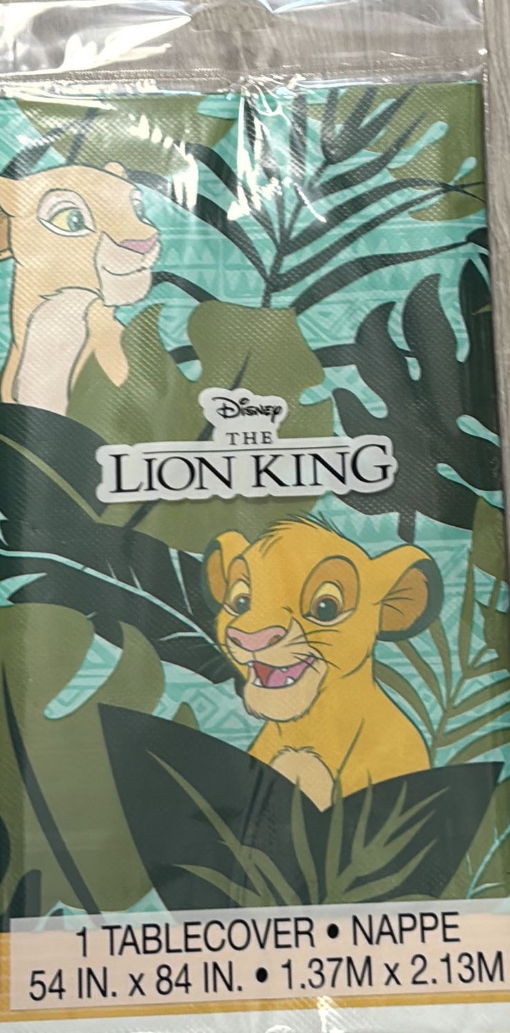 PLASTIC TABLECOVER LION KING