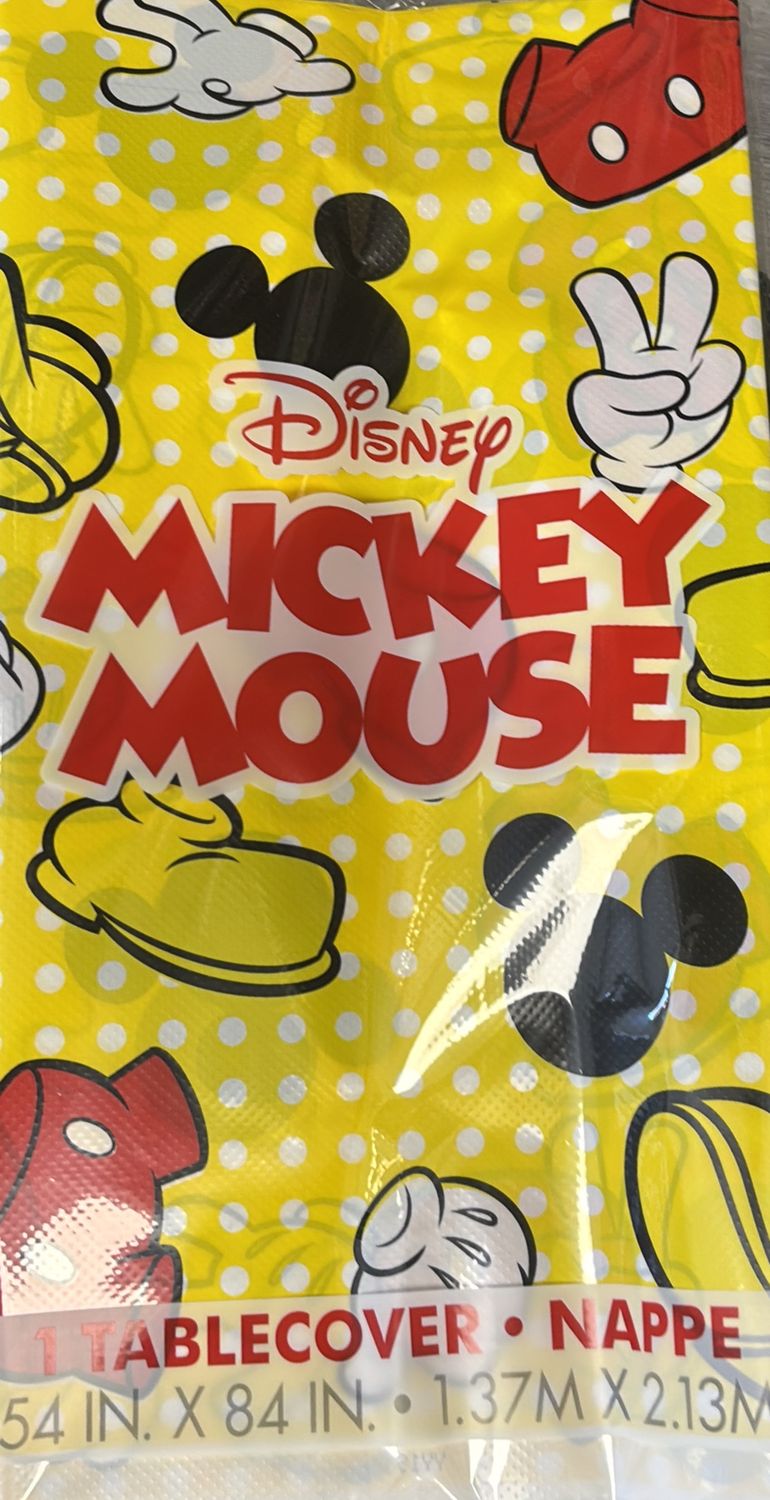 PLASTIC TABLECOVER MICKEY MOUSE