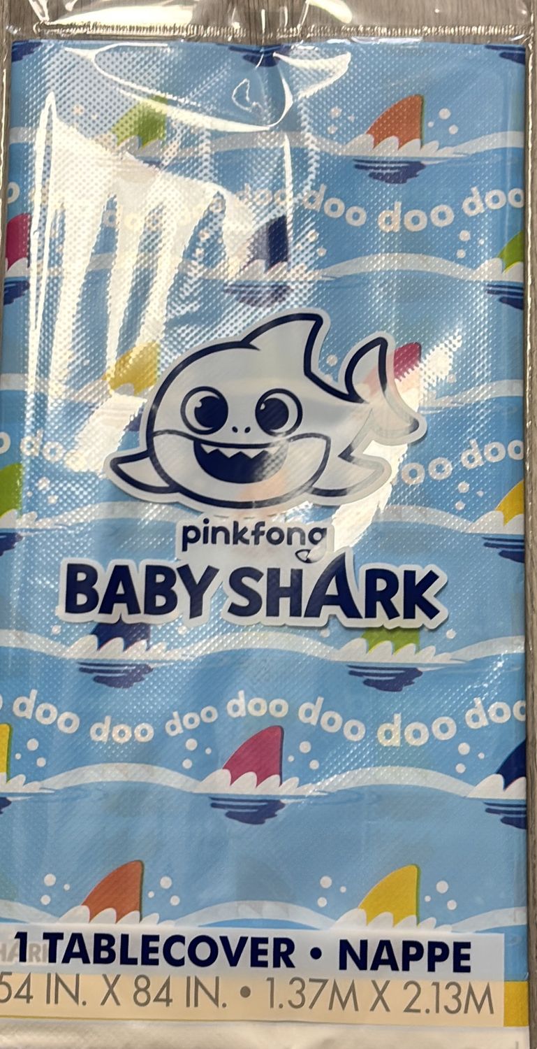 PLASTIC TABLECOVER BABY SHARK