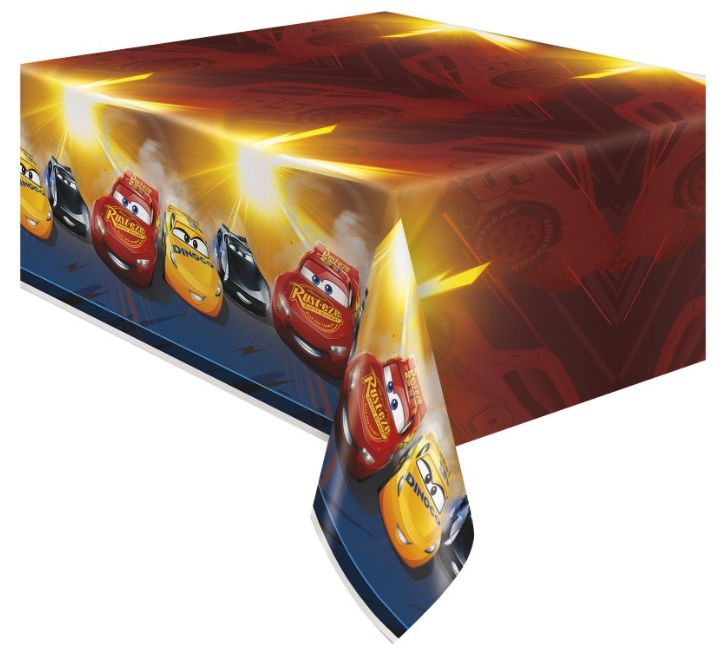 PLASTIC TABLECOVER CARS