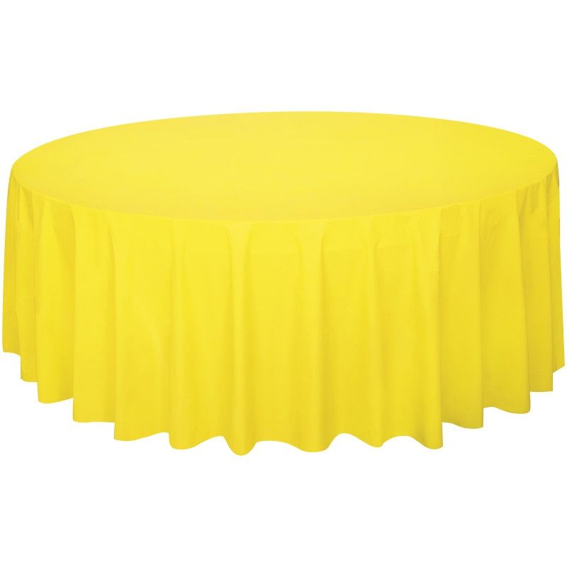 Neon Yellow Round Table Cover