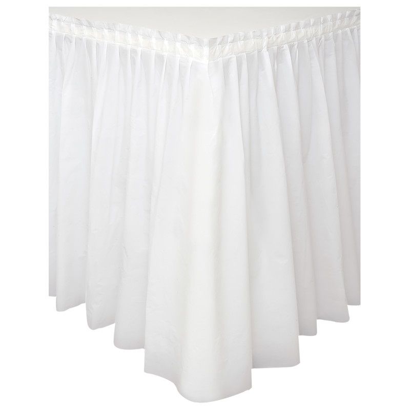 White Table Skirt 29"X14Ft