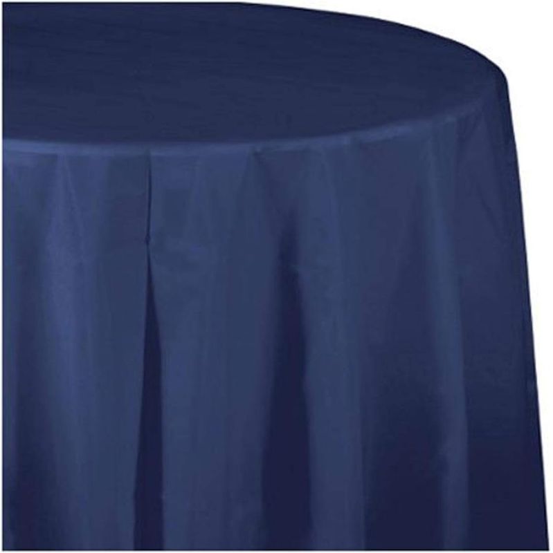 NAVY ROUND TABLECOVER