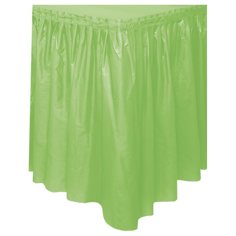 Lime Green Table Skirt 29"X14Ft