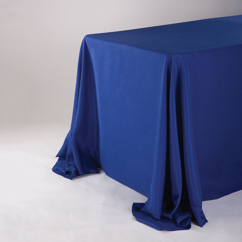 Purple 90"X132" Rectangle Polyester Tablecloth