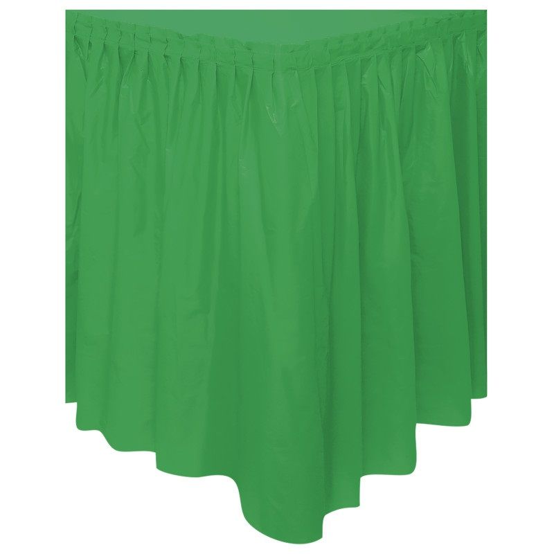 Emerald Green Table Skirt 29"X14Ft