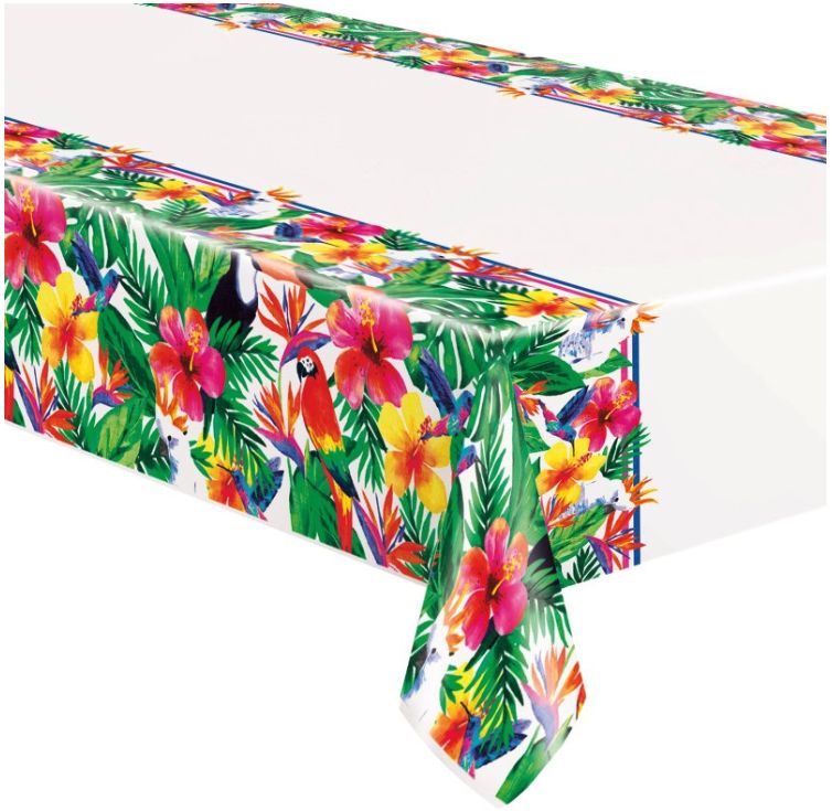 PALM TROPICAL LUAU TABLE COVER