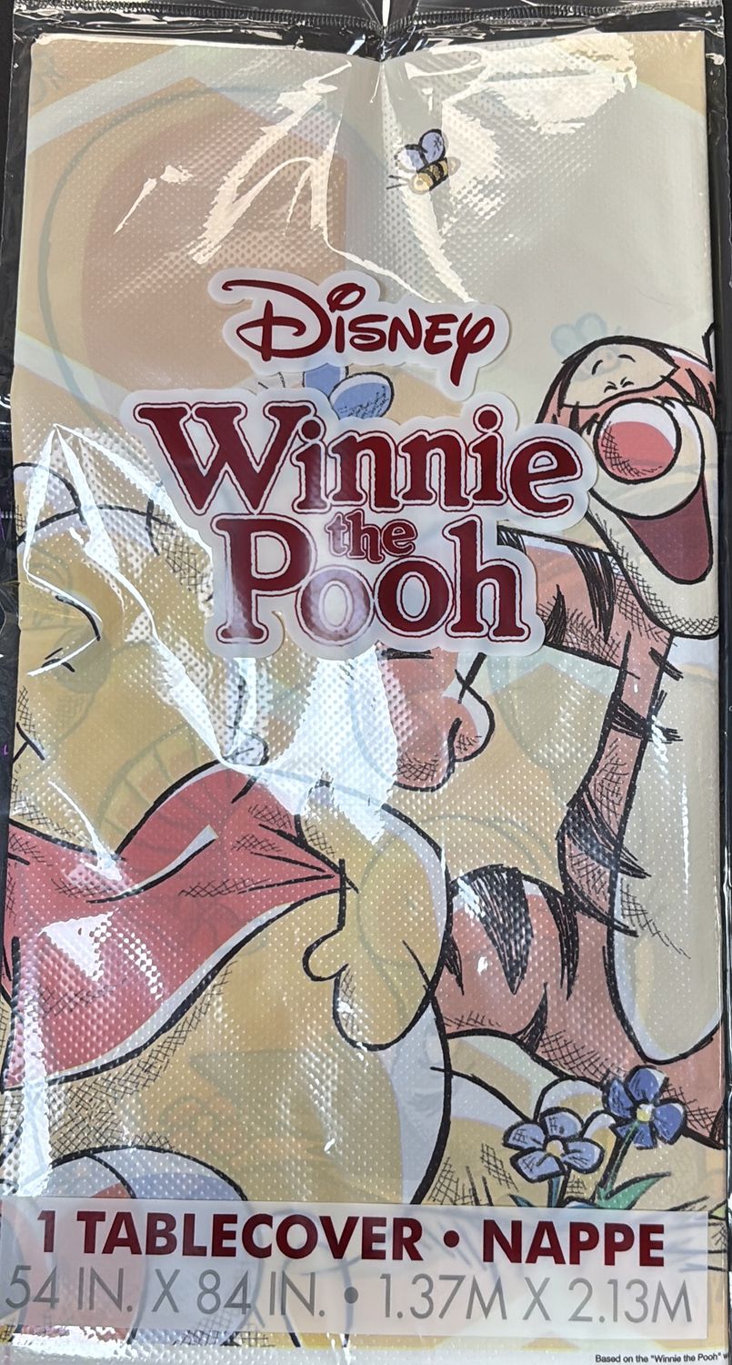 PLASTIC TABLECOVER POOH