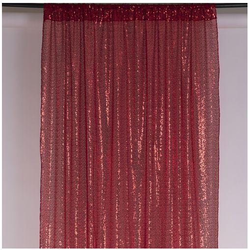 RED SEQUIN BACKDROP 5'X10'