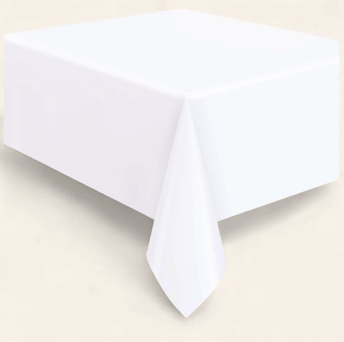 White Table Cover 54" X 108"