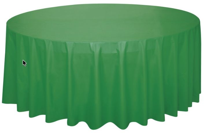 EMERALD GREEN ROUND TABLECOVER-U