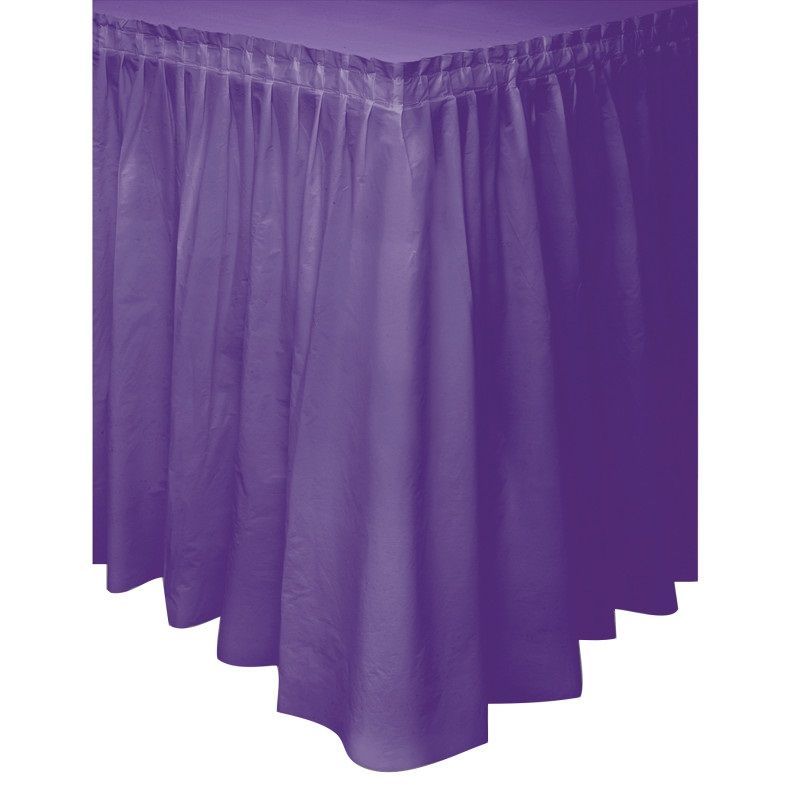 Purple Table Skirt 29"X14Ft