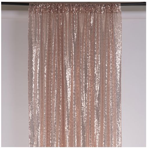 ROSE GOLD SEQUIN BACKDROP 5'X10'